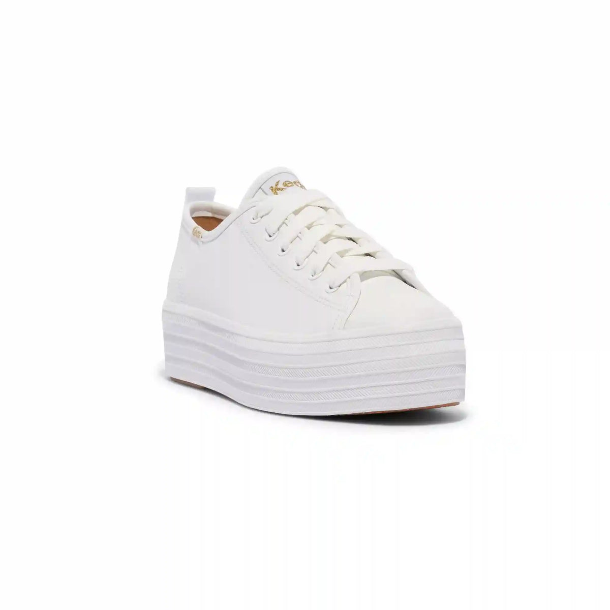 Triple Up Leather Lace-Up