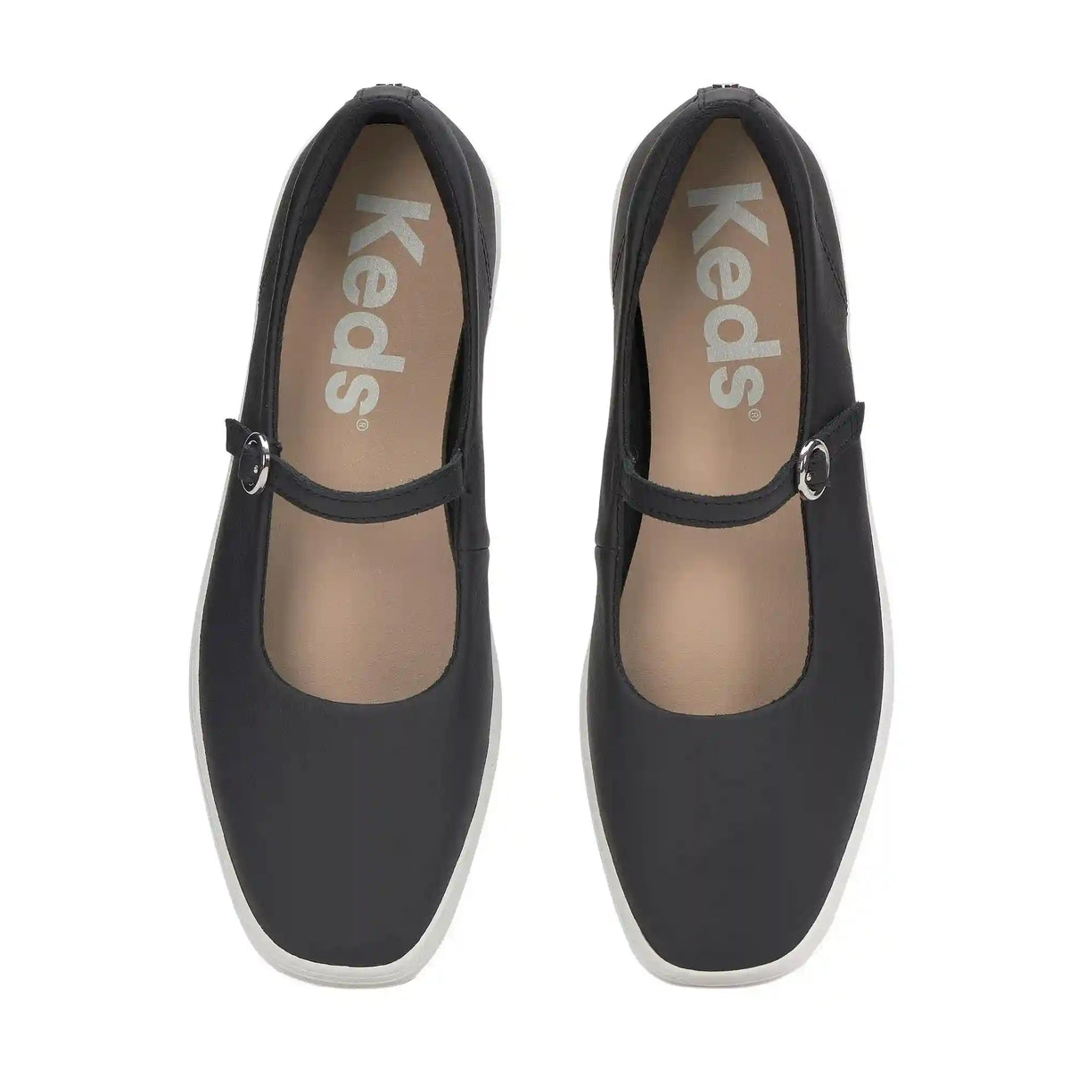 Square Toe Mary Jane Leather