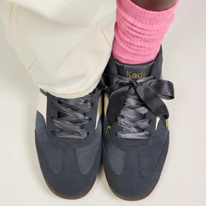 Revival Satin/Suede Lace-Up