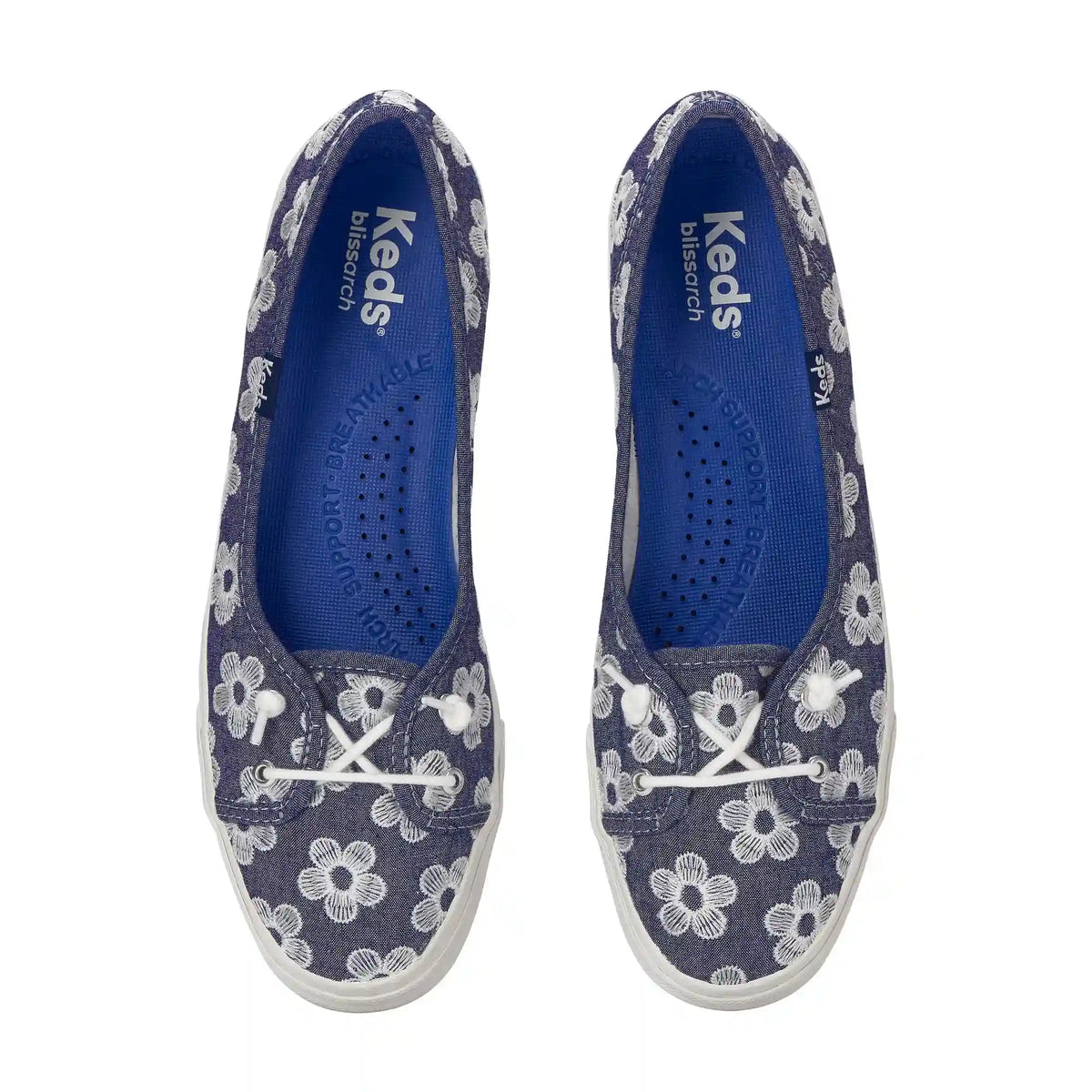 Rillax Champ Mini Chambray Floral Embroidery Slip-On