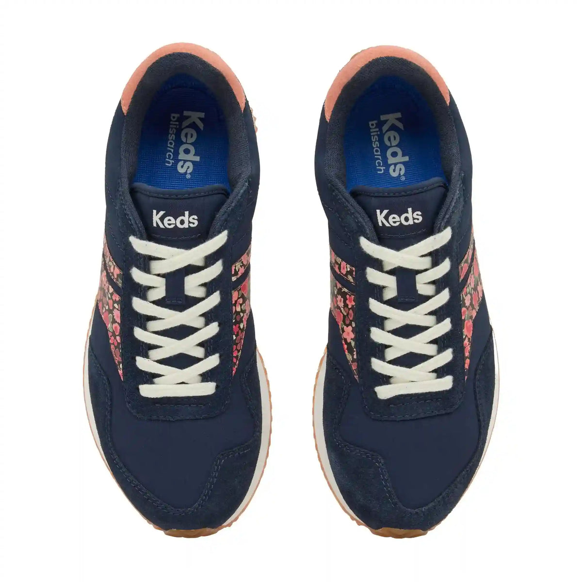 Rena Nylon/Suede Ditsy Rose Lace-Up