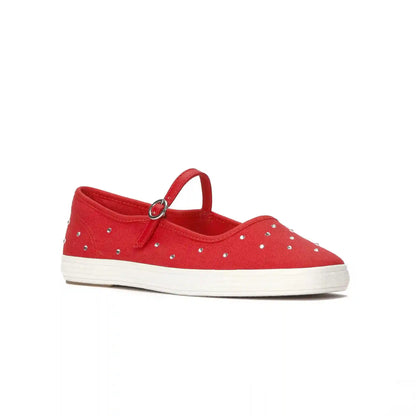 Square Toe Mary Jane Woven