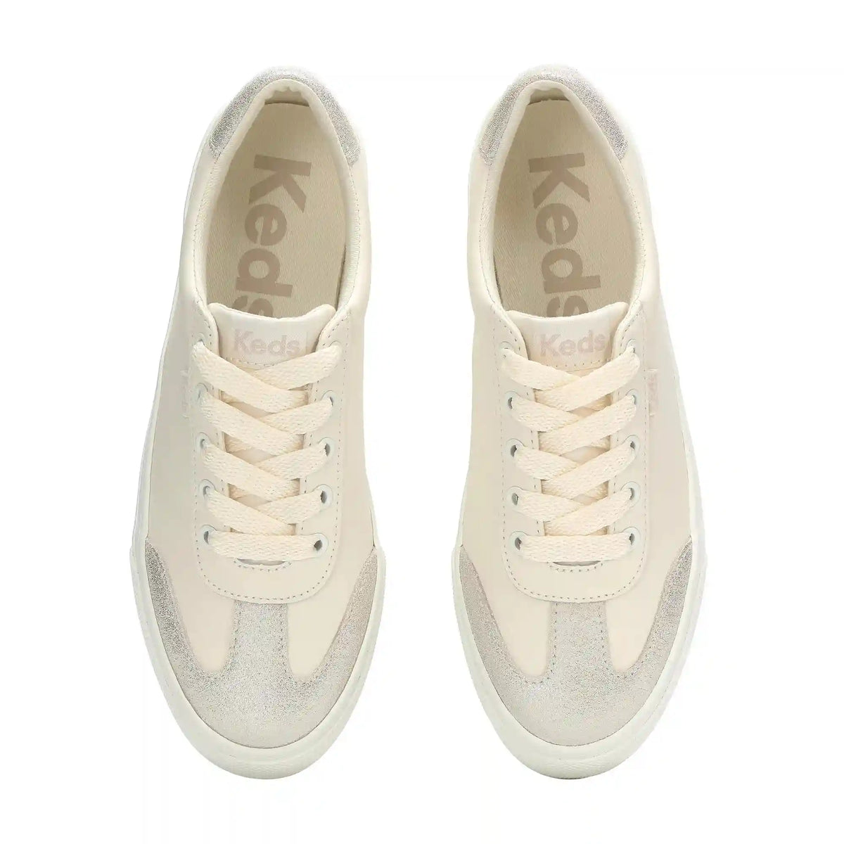 Jump Kick T-Toe Leather/Glitter Suede Lace Up