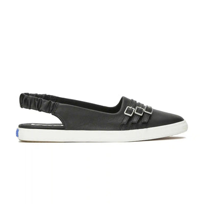 Point Slingback Leather Deco Buckles