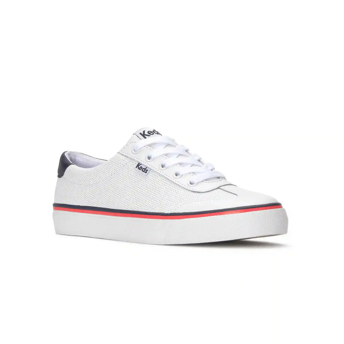 Jump Kick T-Toe Perforated Leather Lace Up