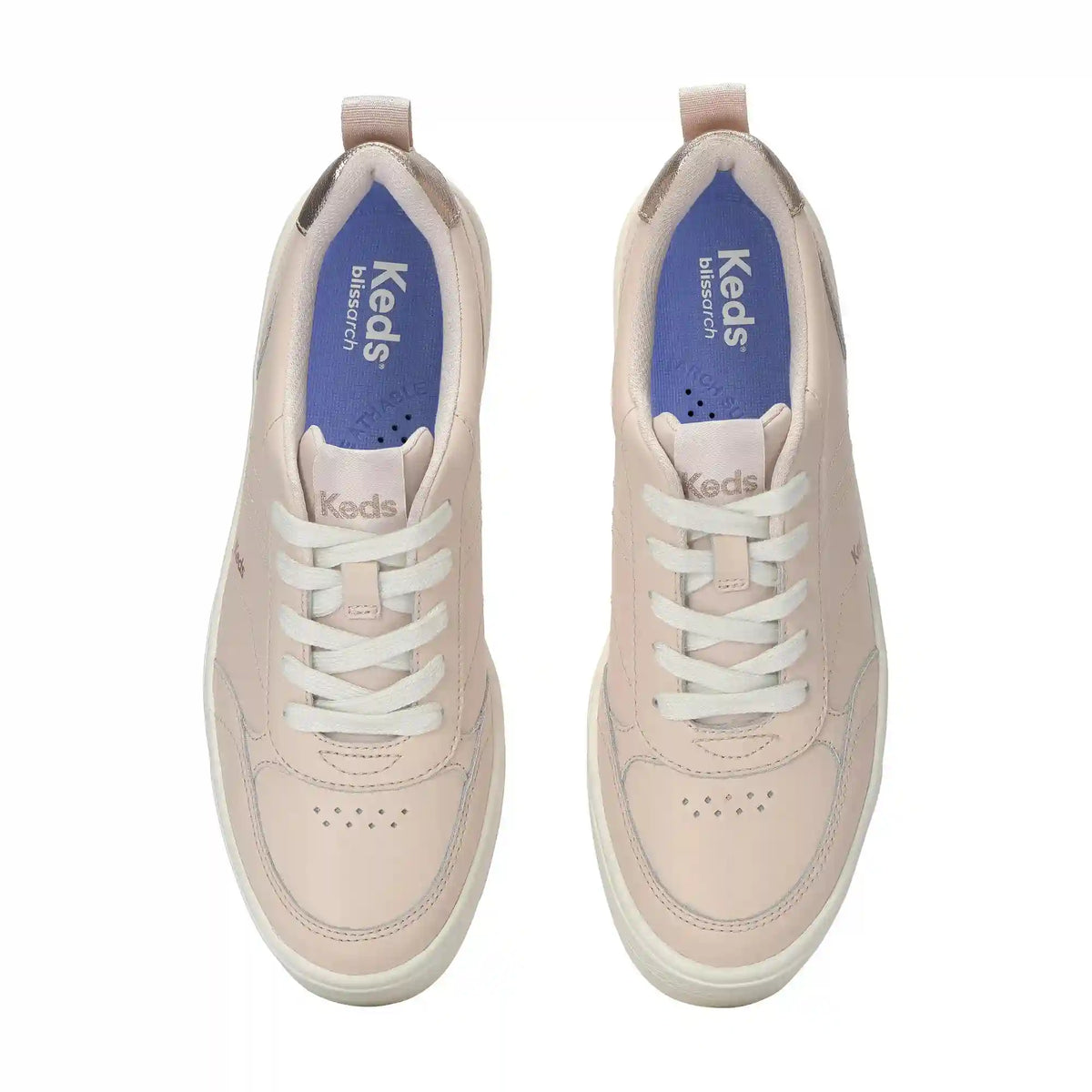 Skyler II Leather Metallic Heel Lace Up