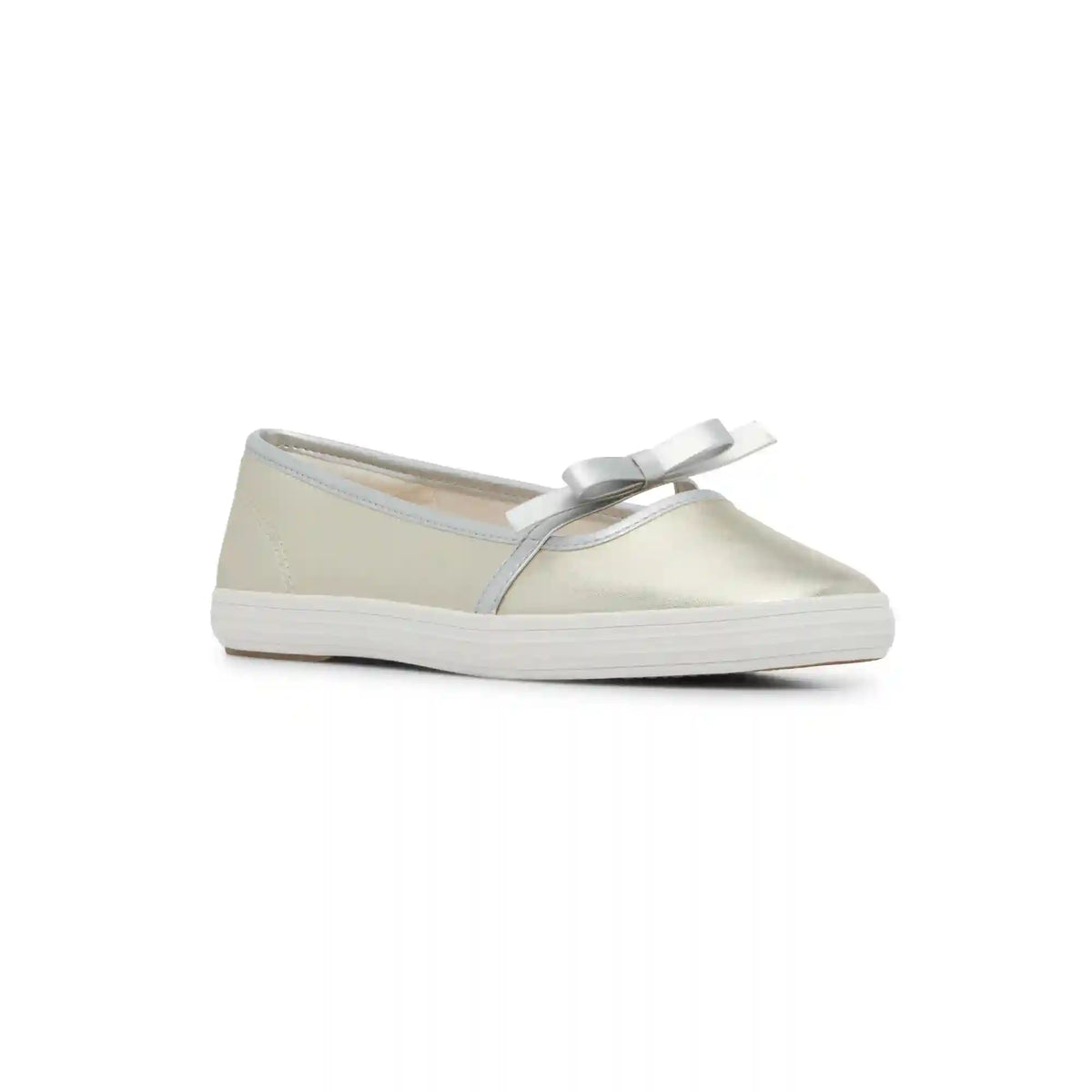 Square Toe Mary Jane Leather Mini Bow