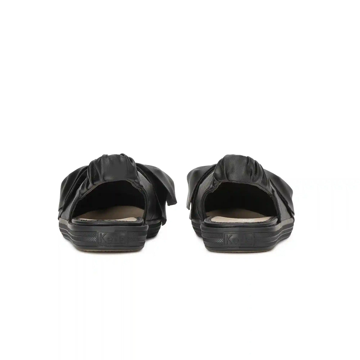 Point Slingback Leather Bow