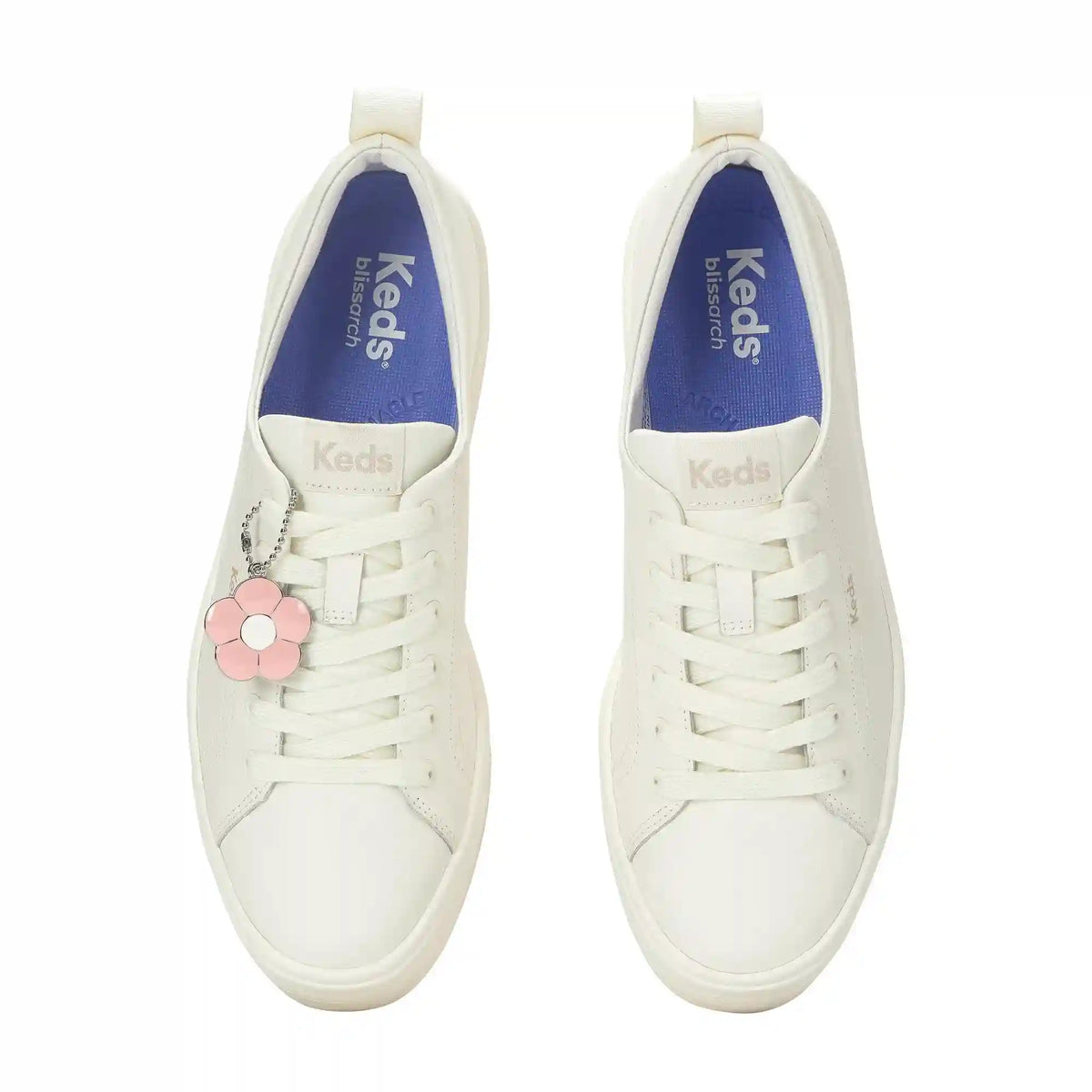 Skyler Leather Daisy Charm Lace-Up