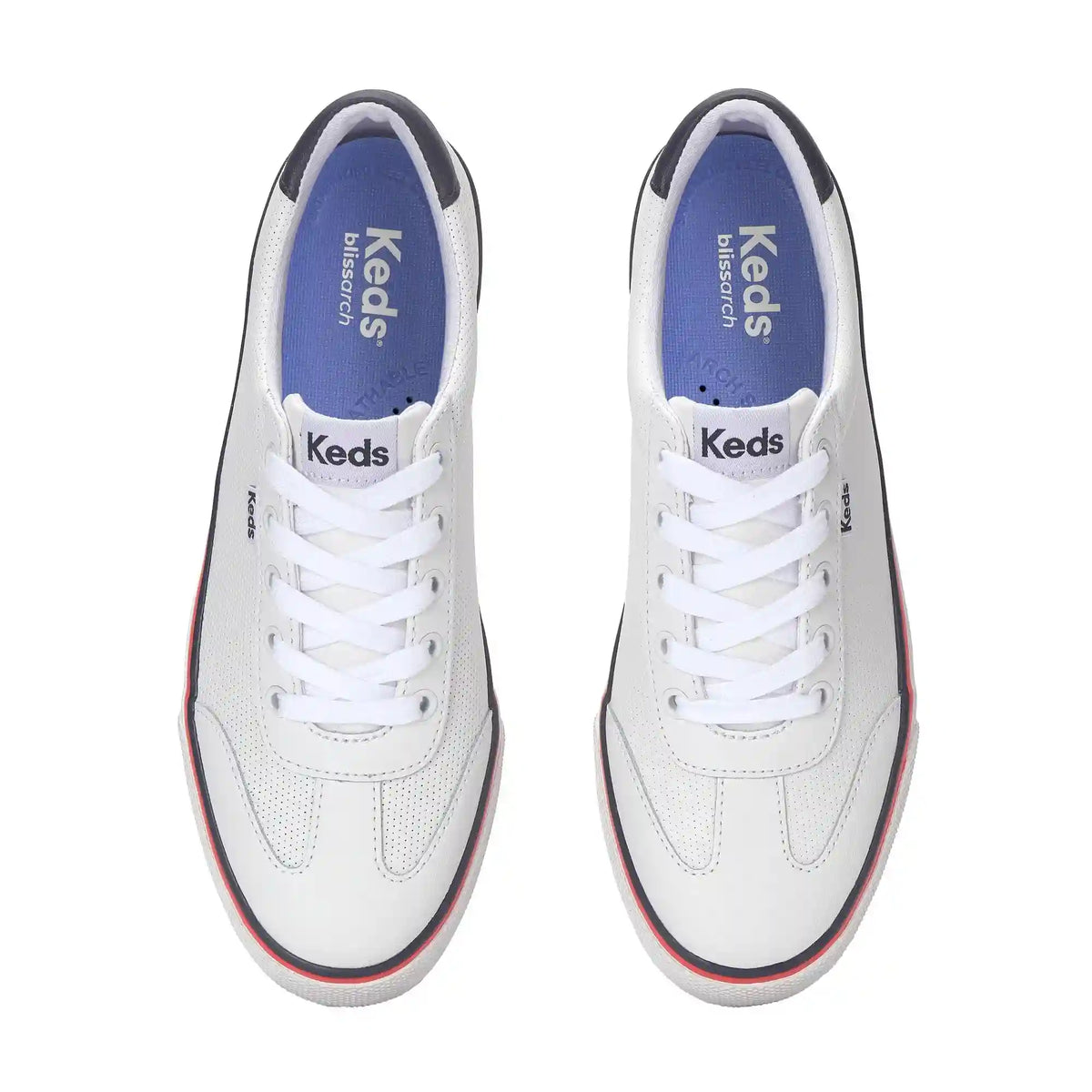Jump Kick T-Toe Perforated Leather Lace Up