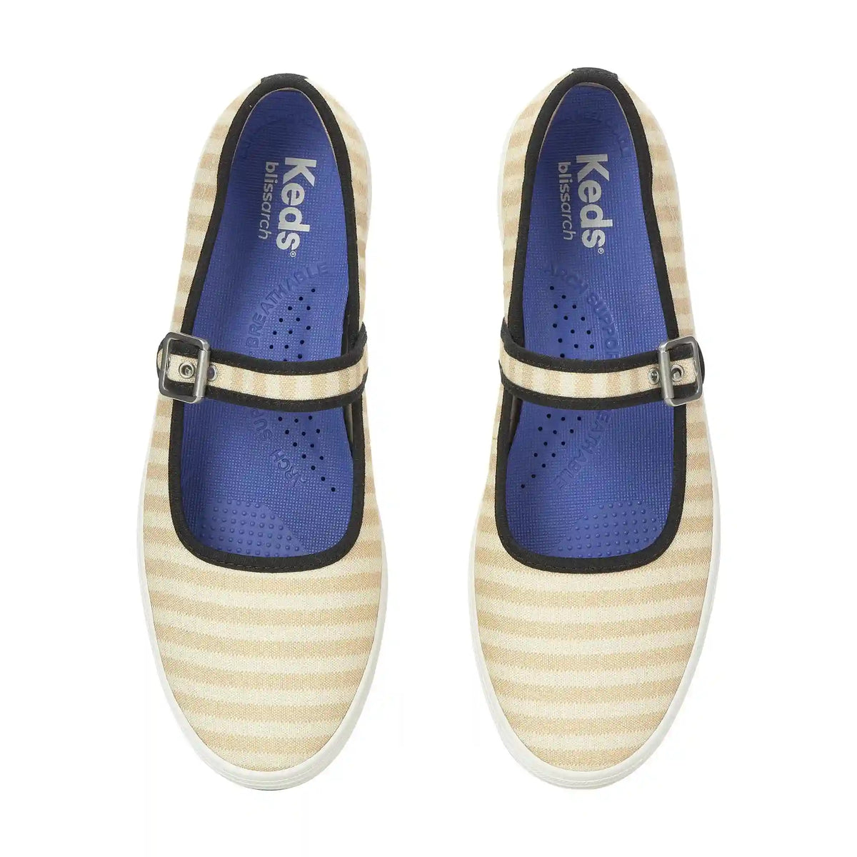 Maisie Mary Jane Printed Stripe Twill