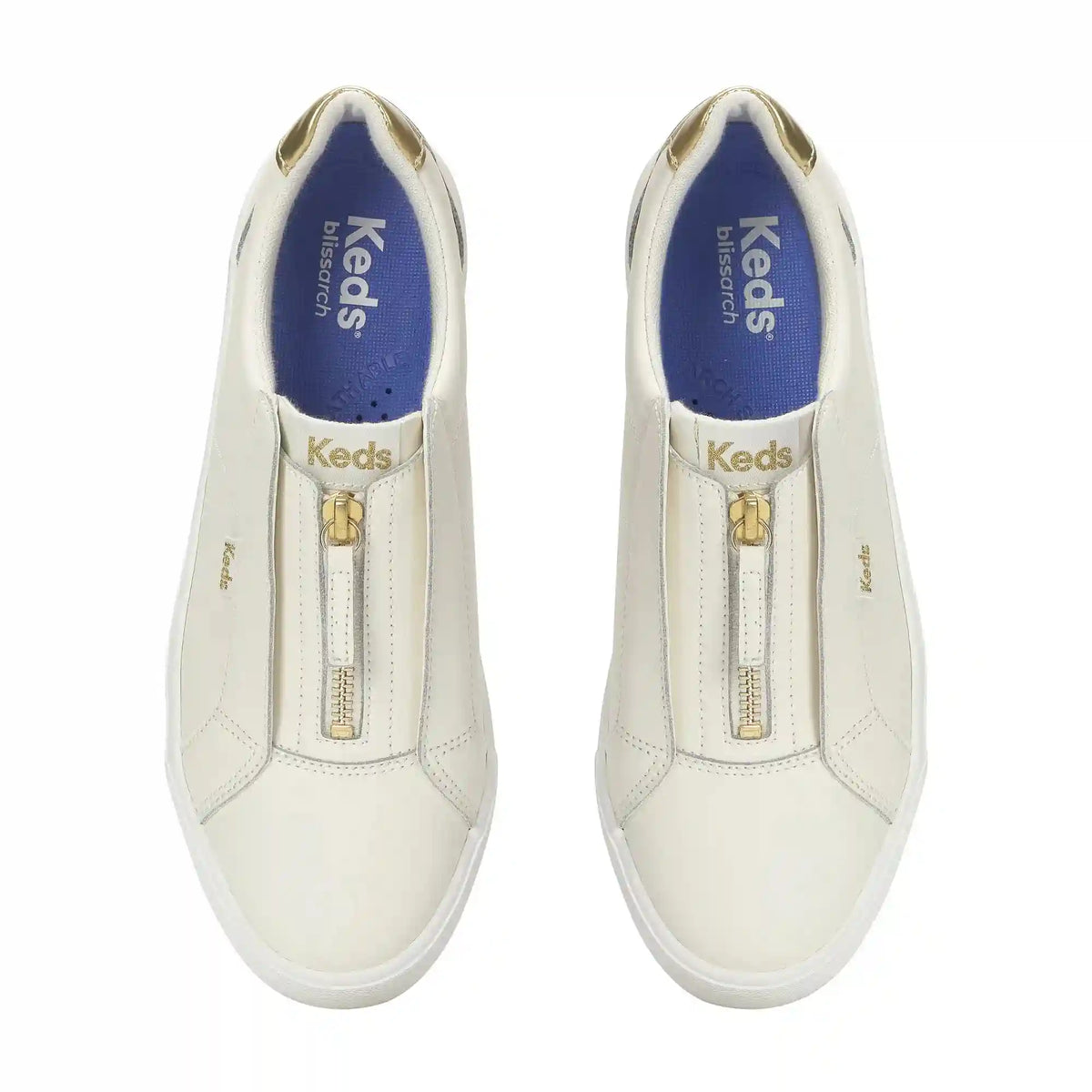 Pursuit Zip Leather Metallic Heel