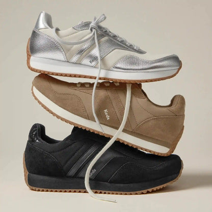 Rena Metallic Leather Lace-Up