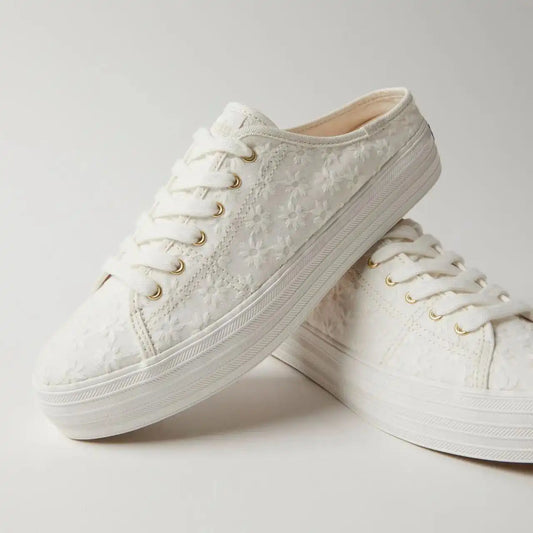 Triple Kick Mule Starburst Eyelet Slip On